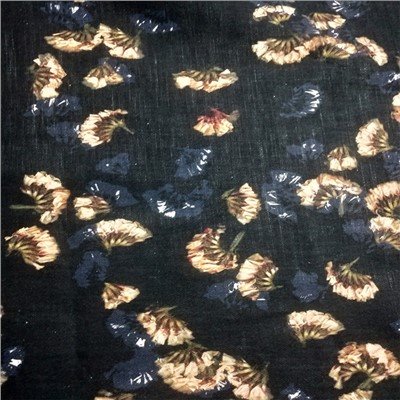 Floral Print Linen Fabric