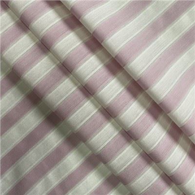 Pink Stripe Yarn-dyed Silk Cotton